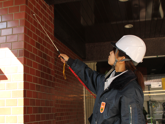 タイルの浮き状態の調査